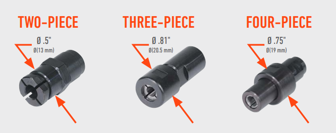 collet assembly dynabrade pieces die grinder